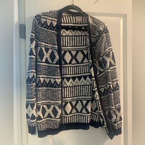 Mossimo size large navy sweater cardigan